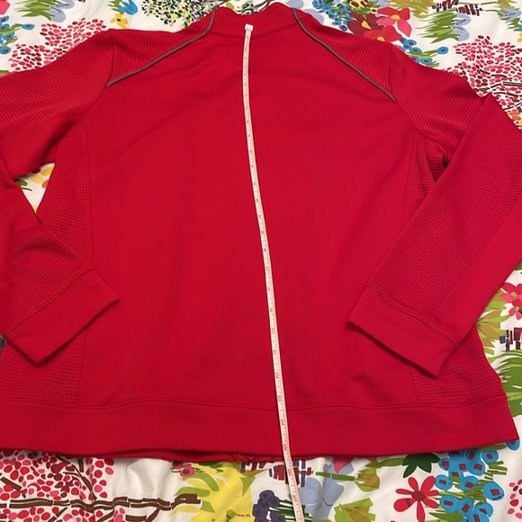 NWOT Torrey Pines Golf Jacket Cutter & Buck Women’s XL Red - Picture 7 of 11